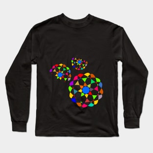 Abstract Bottom Print Long Sleeve T-Shirt